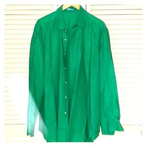 Men’s green dress shirt